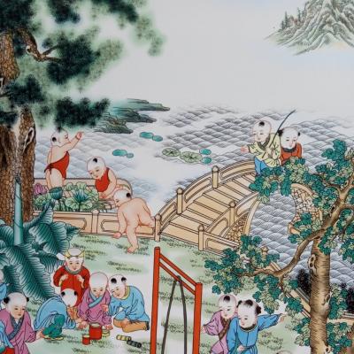 Tranh Sứ Bách Nhi Đồ